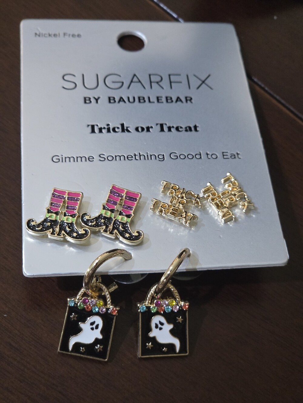 Sugarfix by BaubleBar Trick Or Treat Halloween Earring Set NEW